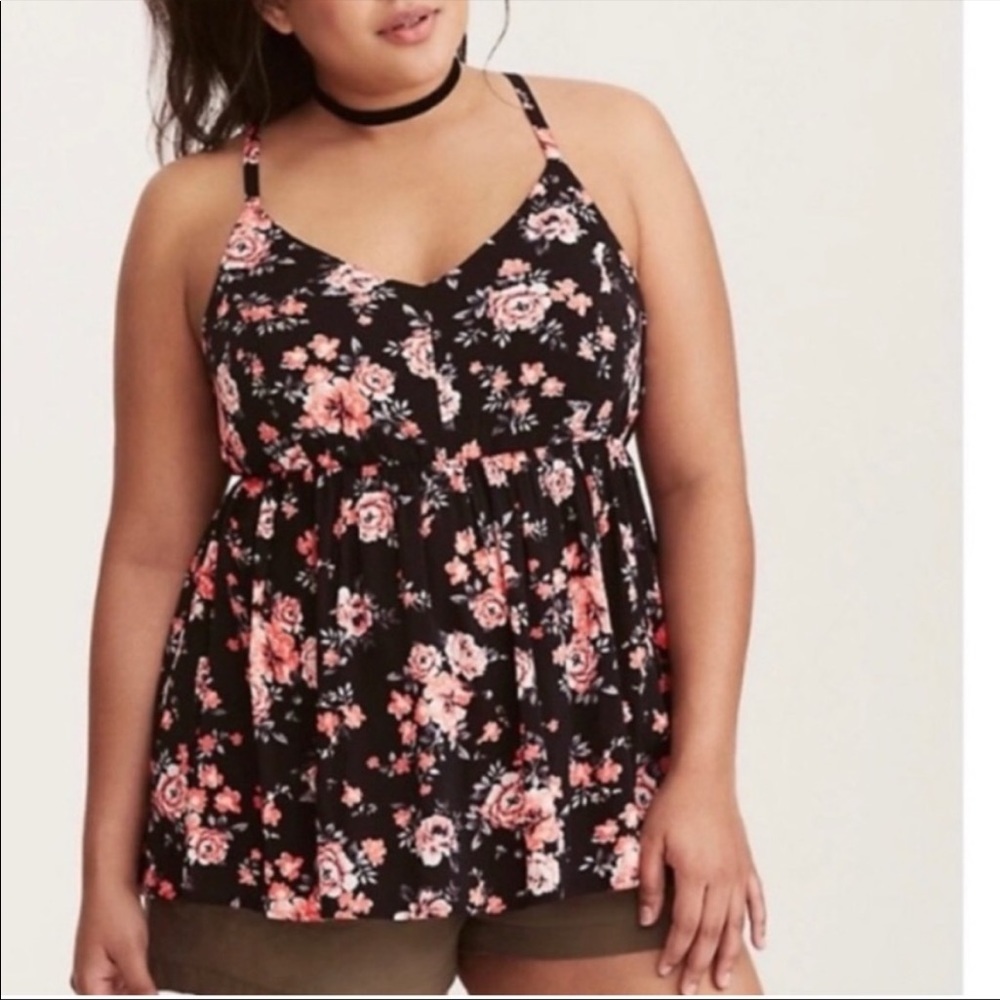 Torrid Floral Tank Top